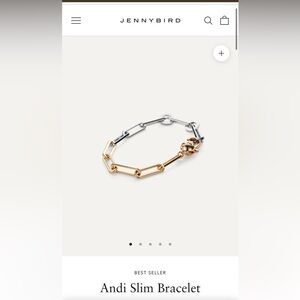Jenny Bird Andi Slim Bracelet - Gold & Silver Tones